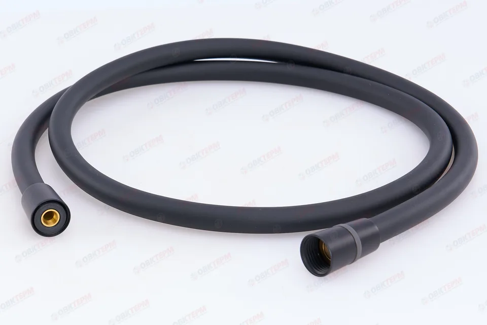 Шланг д/душа KOER KB-0804-150-05 силиконовый 150 см * (Цвет черный) (30 шт/ящ)