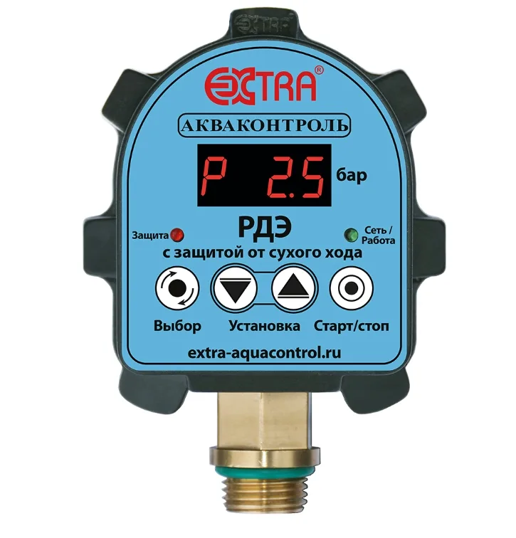 Реле давления электронное Extra РДЭ-10-2,2 Акваконтроль (2,2кВт)