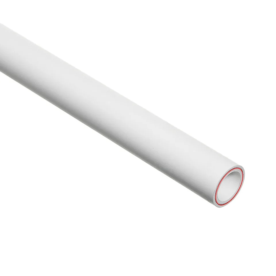 Труба армир стекловолокном   32х4,4 PN20 SDR 7,4   БЕЛАЯ PP-R   (BAREON)  (60м)