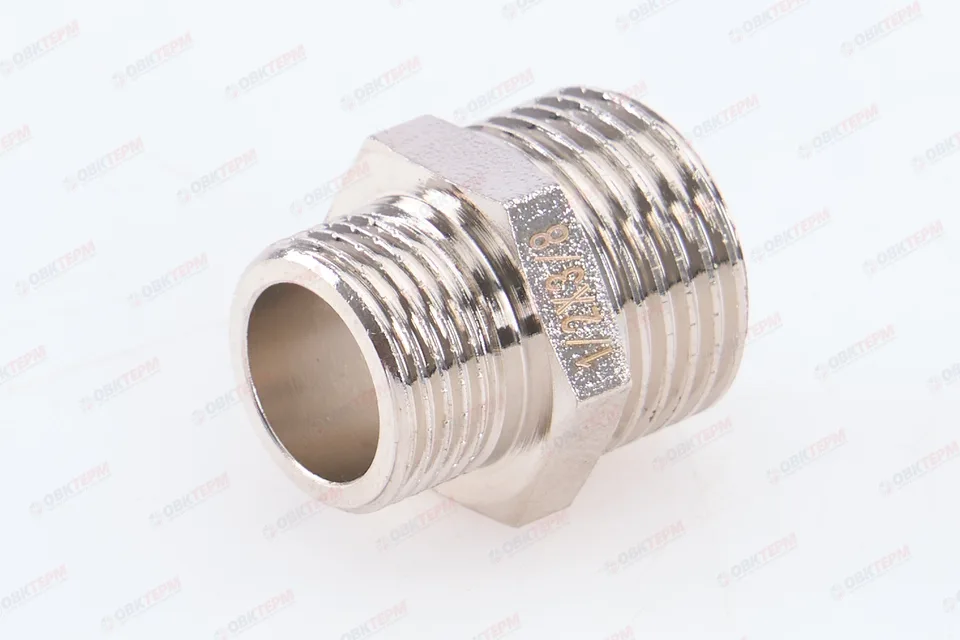 Ниппель 1/2" н - 3/8" н никель NOLF Classic (800/100)