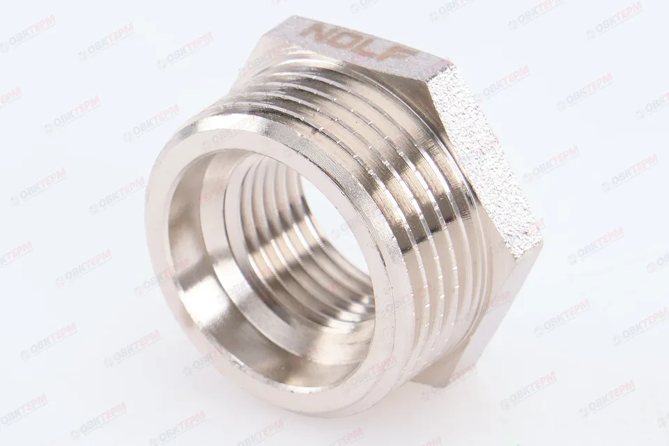 Футорка   1" - 1/2"   Никель NOLF Classic F0610-N                   (240ящ/30шт)