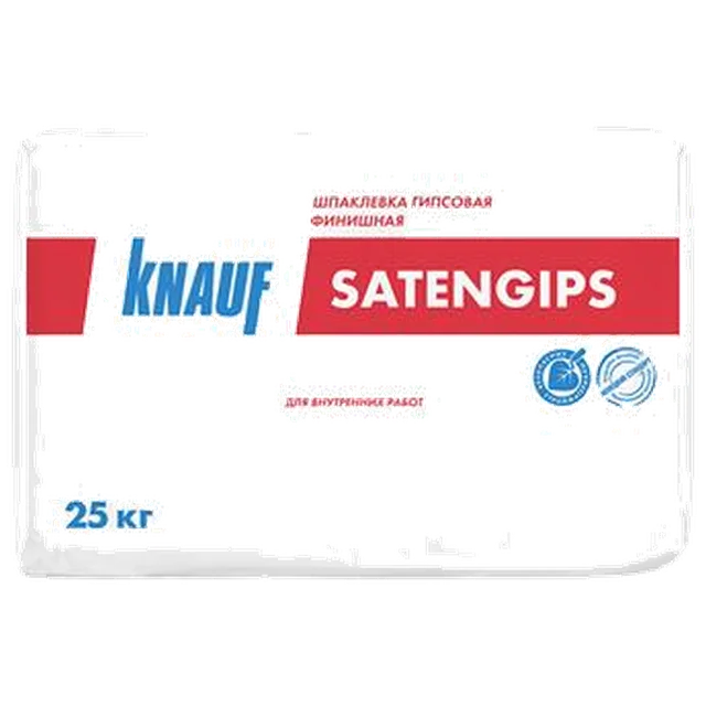 KNAUF Шпаклевка гипсовая финишная Сатенгипс 25 кг  РАСПРОДАЖА СРОКИ!