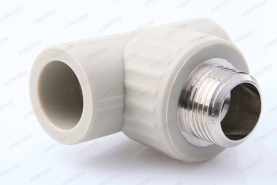 Тройник с МРН 20 * 3/4" (VALFEX) серый
