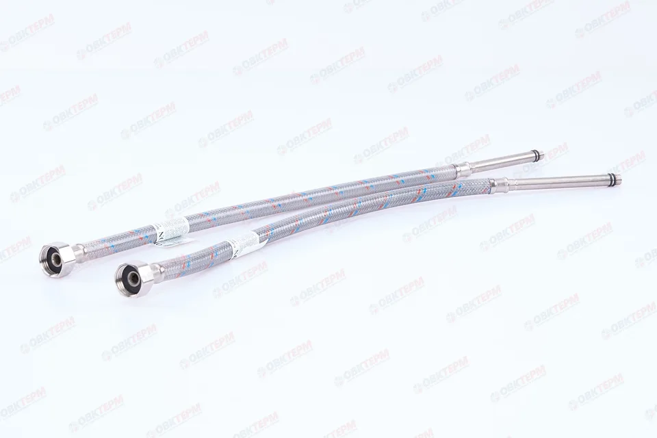 Шланг   1/2" игла,  в силикон. обмотке (пара)  ДЛИННЫЕ ИГЛЫ   50 см М10  "OVERCON"  (50шт/ящ)