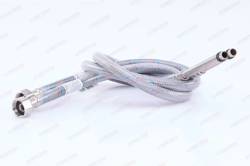 Шланг   1/2" игла,  в силикон. обмотке (пара)  ДЛИННЫЕ ИГЛЫ   80 см М10  "OVERCON"  (50шт/ящ)