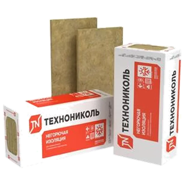 Технониколь минвата фасад ОПТИМА 120кг/м3 1200*600*50мм (4,32м2/ 0,216м3/ 6л) (32)
