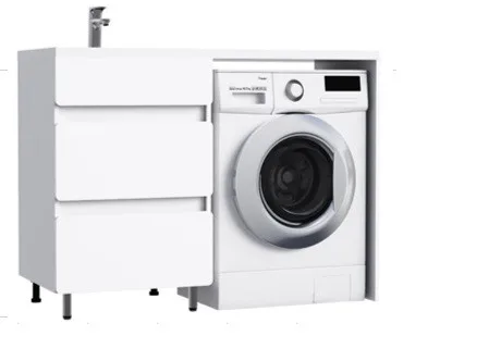 Комплект мебели 2 в 1: Тумба напольная 120 Бари с умывальником Paola R 120