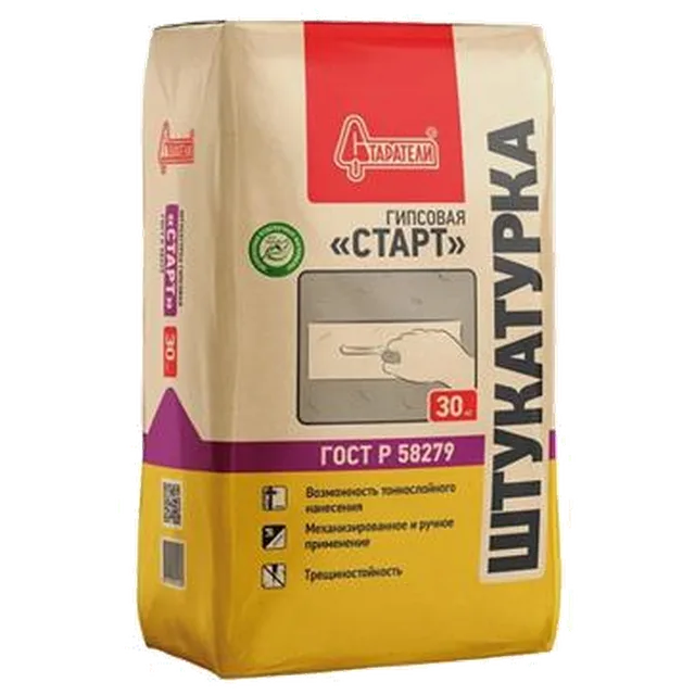 Старатели Штукатурка гипсовая "Старт" 30кг (49 м\паллета)