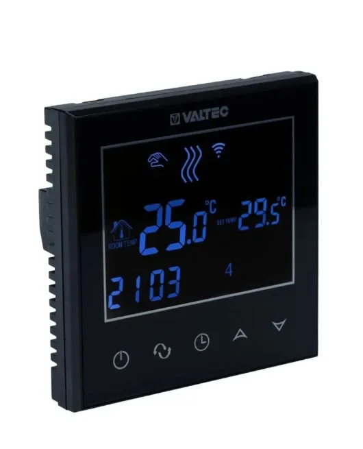 Хронотермостат электр комнатный Valtec с Wi-Fi черный