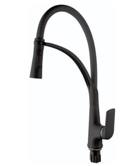 Смеситель д/кухни PLAMIX LUCAS-017 SET BLACK REFL.BLACK /гайка /35мм /с подводкой (16шт/ящ)