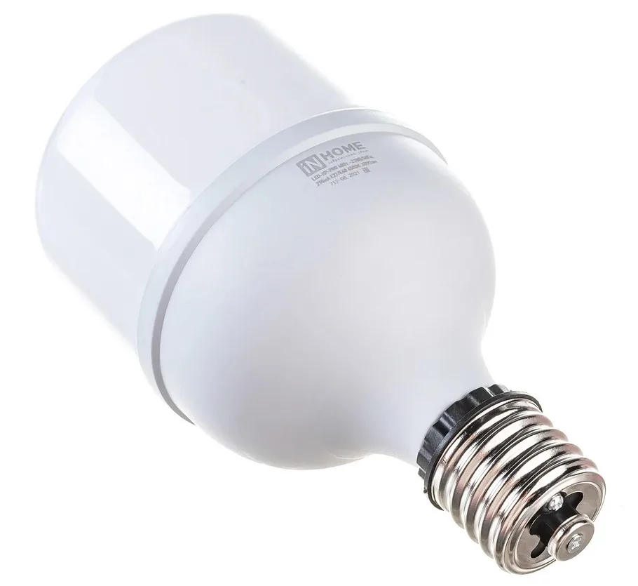 Лампа светодиодная LED-HP-PRO 40Вт цилиндр 6500К холод.бел. E27 3800лм 230В с адаптером E40