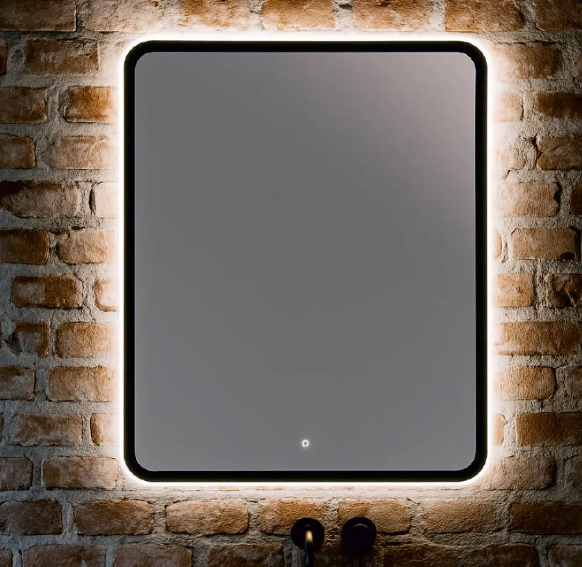 Зеркало EvaGold 100 "Maria Black/Мария Блэк" прямоугольное с LED подсветкой