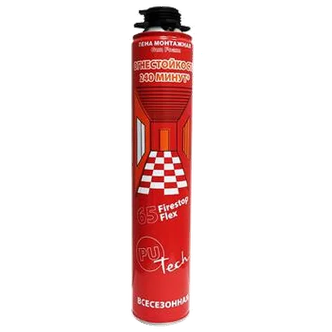 Пена монтажная Огнестойкая PUTECH FireStop 65