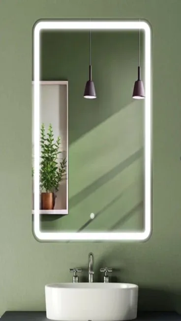 Зеркало EvaGold  80 "Bricks/Люксор" light прямоугольное с LED подсветкой