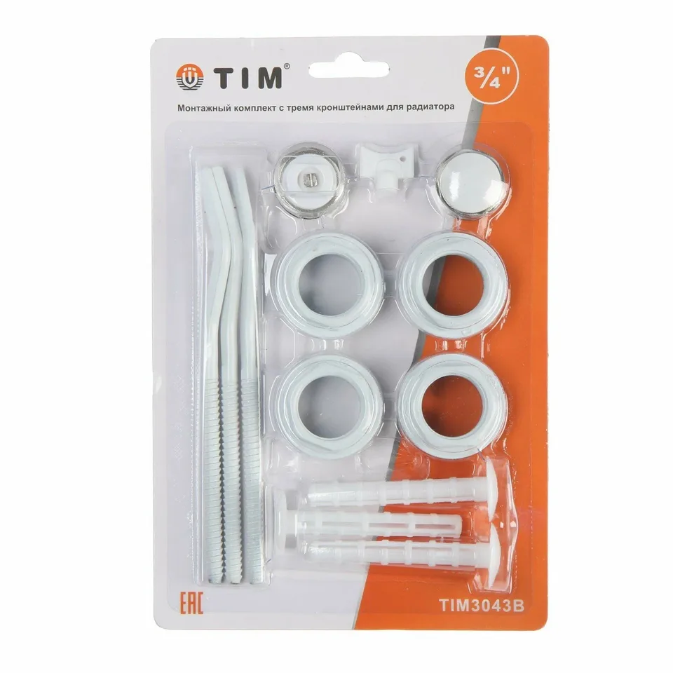 Комплект радиаторный 3/4 с креплениями TIM (20 шт)