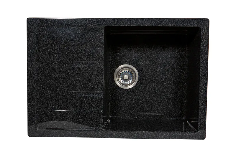 Мойка прямоугольная HORKE / SIMGRAN S-19 ЧЕРНЫЙ МАТОВЫЙ 750*505мм