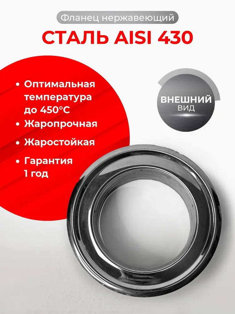 Фланец нержавеющий Прок ДУ115 (0,5/430)