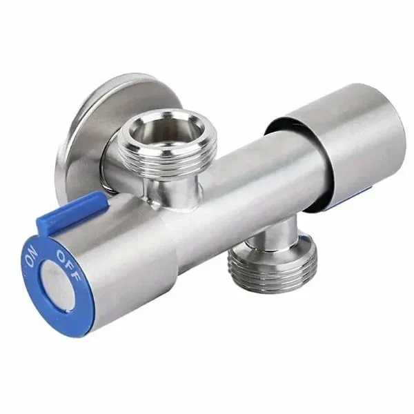 Кран для подкл. с/т приборов       TIM     1/2" - 3/4" - 3/4",   2 выхода в разные стороны    (30/1)