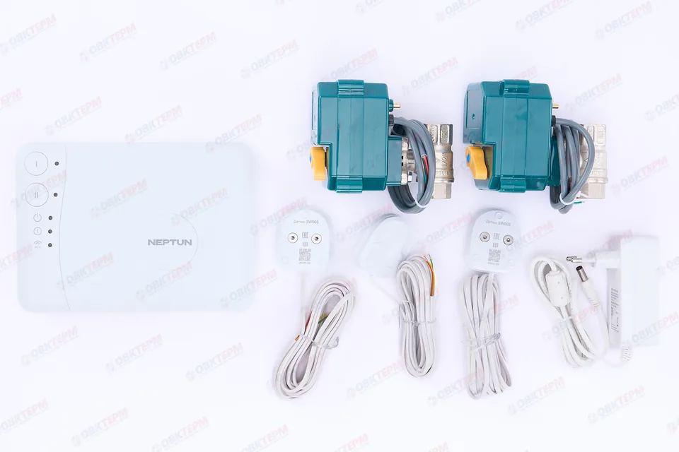 НЕПТУН   Система Neptun Bugatti Smart Tuya (модуль, 3 проводных датчика (3м), кран 2 шт)  1/2"