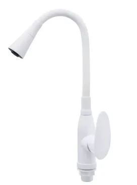 Смеситель д/кухни PLAMIX CEZAR-011-B WHITE SET REFL.WHITE (20 шт/ящ)