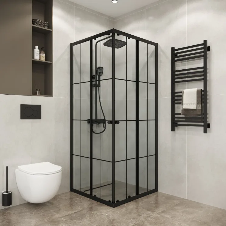 Душ. ограждение NIAGARA NG-1009-14QKL (900х900х1900) стекло тонированное (БЕЗ ПОДДОНА) (1 место)