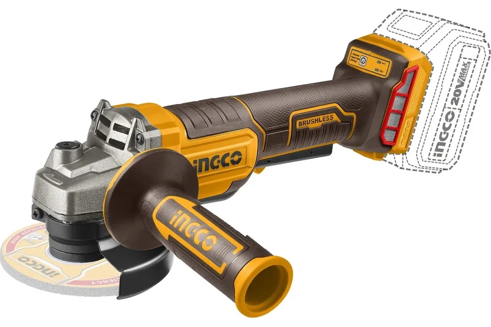 Углошлифовальная машина аккум.Б/Щ 20V MAX INGCO INDUSTRIAL (115/125мм, без АКБ и ЗУ)