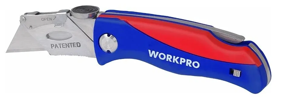 Нож складной + 6 лезвий  WORKPRO, Китай