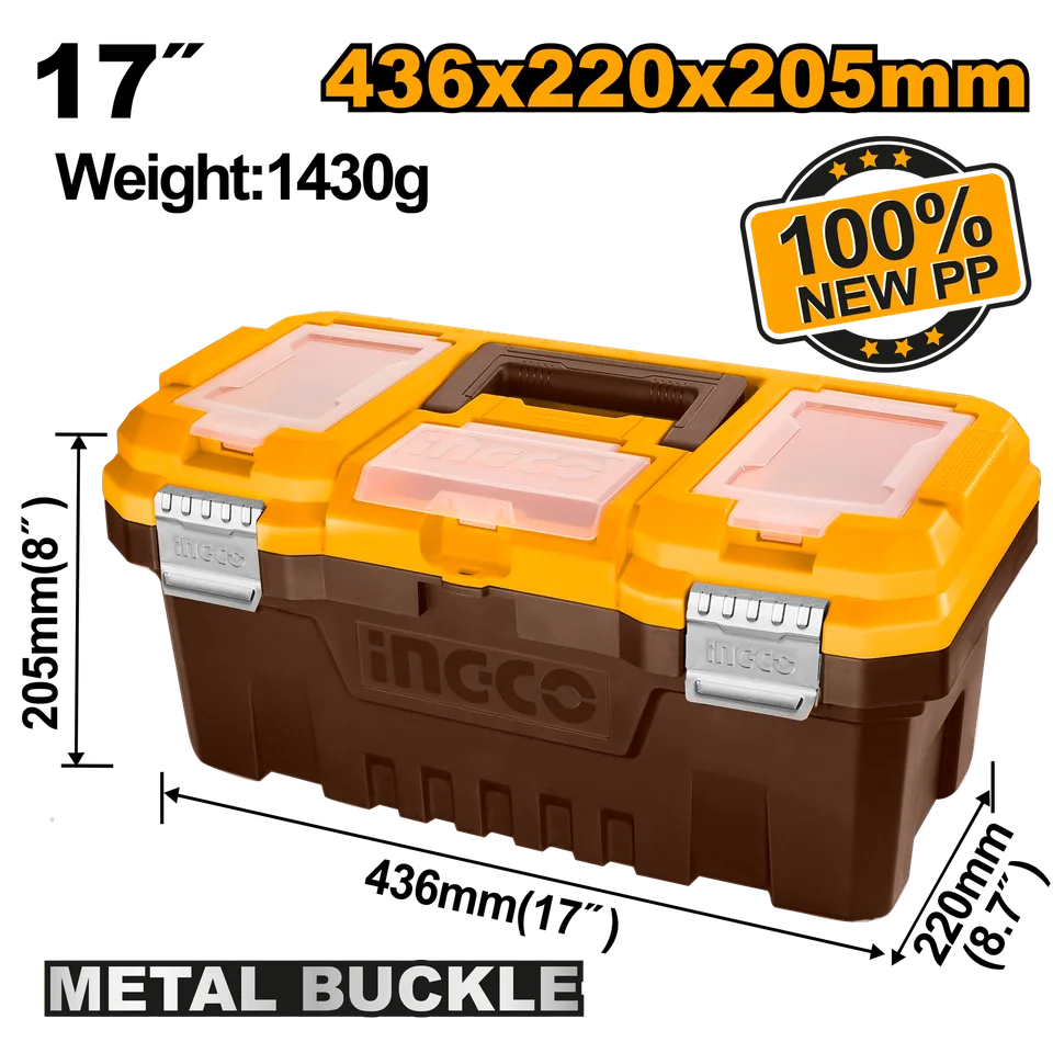 Пластиковый ящик для инструмента 205х436х220 мм INGCO PBX1702