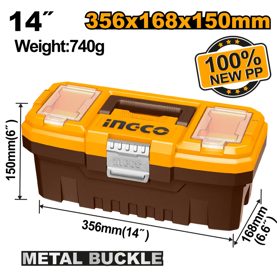 Пластиковый ящик для инструмента 168х356х150 мм INGCO PBX1402