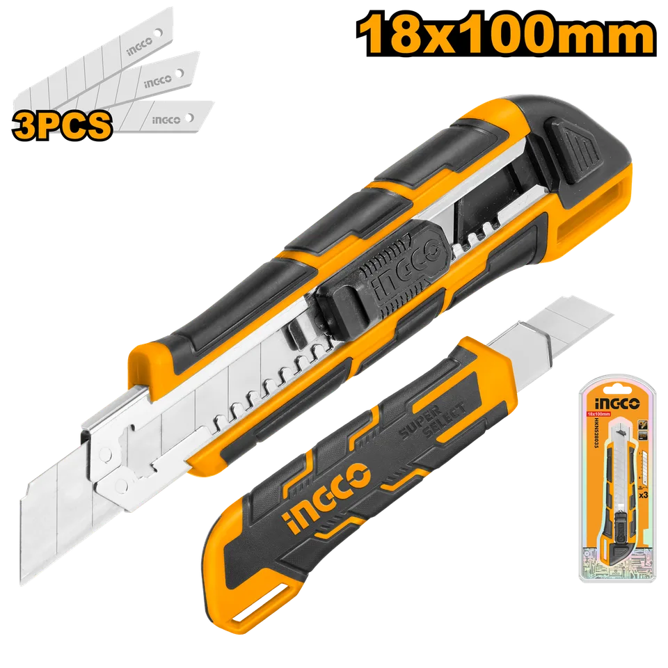 Нож универсальный 18*100 мм INGCO