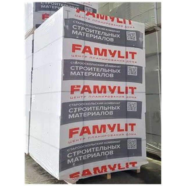 Газобетон FAMYLIT D500 B2,5 600*288*100 ( 2,49м3/144 шт/пал )