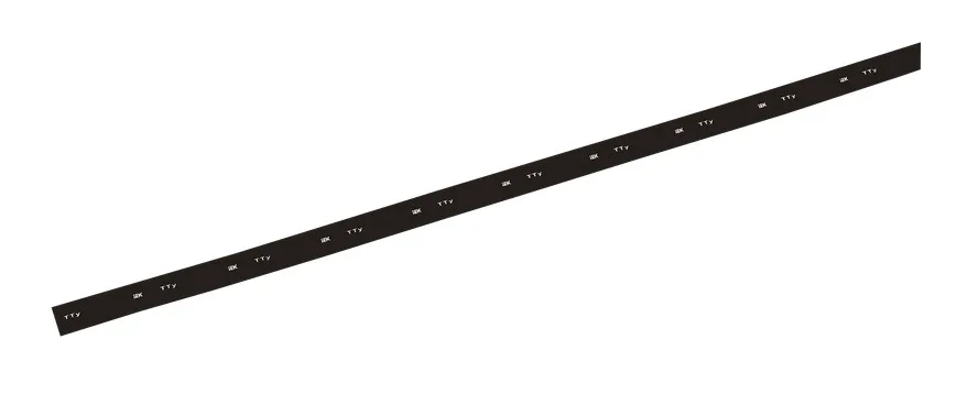 Трубка термоусадочная 1м нг-LS 2/1 черная ТТУ  IEK