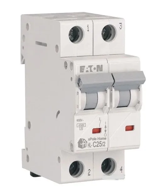 Выключатель автоматический 2п C 25A HL EATON (6шт/уп)