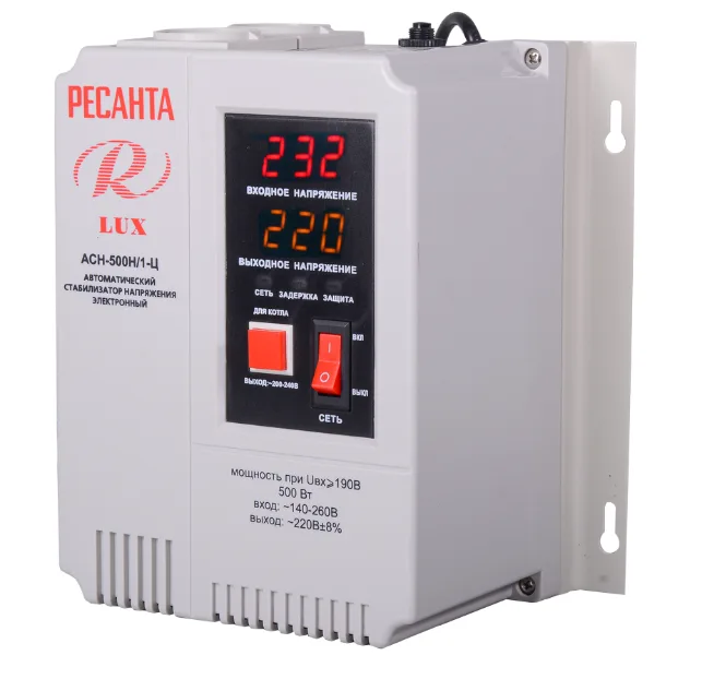 Стабилизатор напряжения Ресанта АСН-500Н/1-Ц LUX