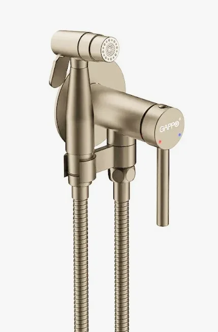 Смеситель с гигиеническим душем GAPPO G7206-3 зотоло