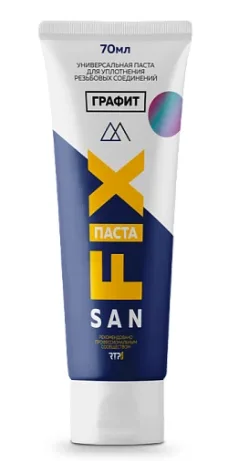 Паста уплотнительная графит SANFIX   70 г.