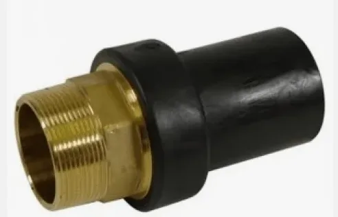 Переход ПЭ/латунь с наружной резьбой Д50*1 1/2" мм SDR11
