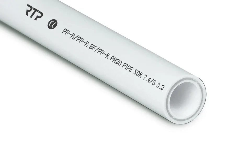 Труба армир стекловолокном  125х17,1 PN20 SDR 7,4   БЕЛАЯ PP-R   (RTP)       (4м)