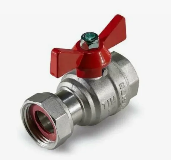 Кран шаровый с накидной гайкой TIM 3/4"В - 1"НГ прямой (15/60)