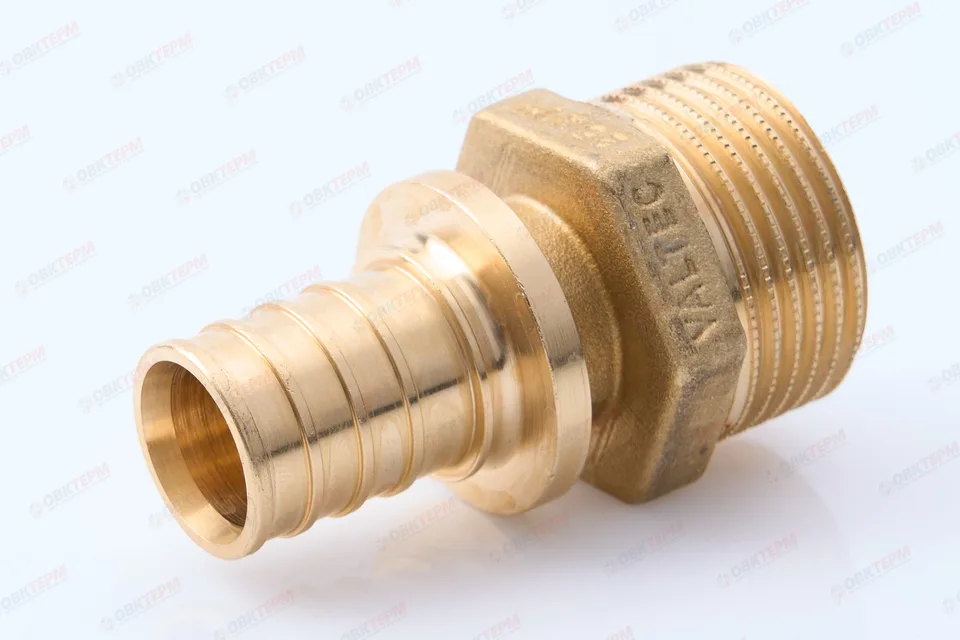 Соединитель надвижной с переходом на нар.р. 25(3,5) х1"Н       VALTEC  (70/5)