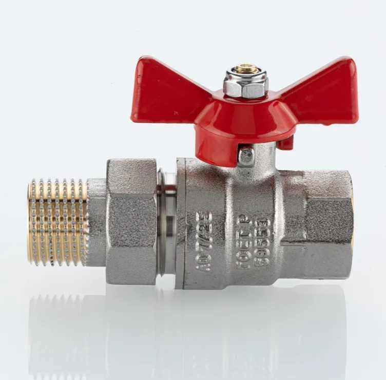 Кран шаровый с американкой Valtec 1/2" ВН бабочка BASE ГОСТ (10/60)