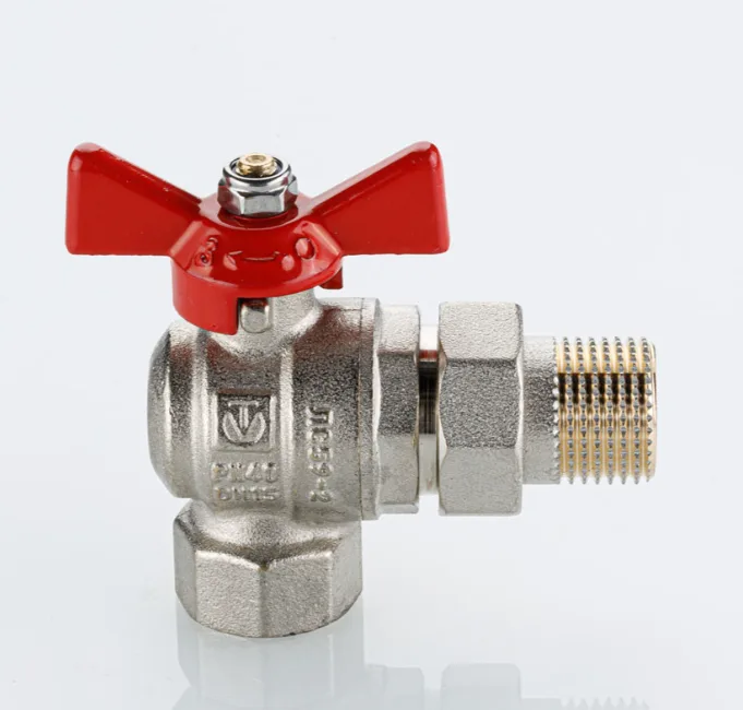 Кран шаровый с американкой      Valtec     1/2"  ВН угловой BASE ГОСТ (12/48/)