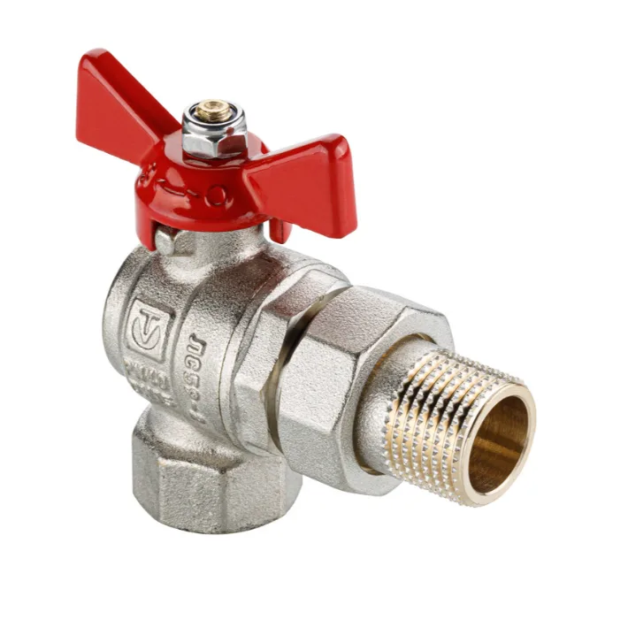 Кран шаровый с американкой Valtec 3/4" ВН угловой BASE ГОСТ (8/32)