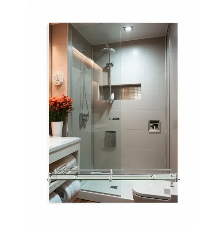 ZERIX SANSA MRZ05-50x70x10 Зеркало настенное прямоугольное с полкой