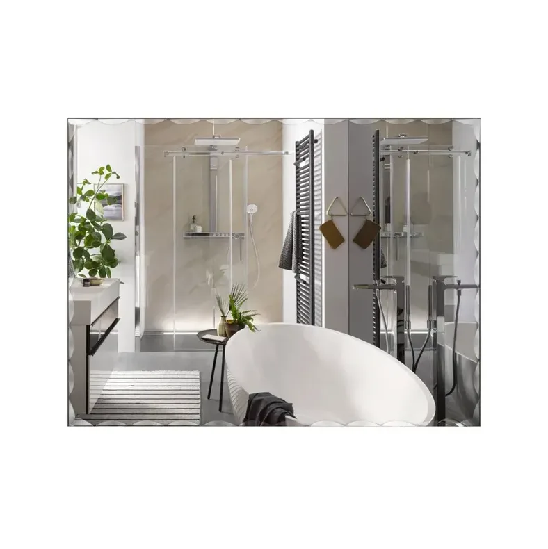 ZERIX KUBIX MRZ06-60x80-REVERSE Зеркало настенное прямоугольное с декором