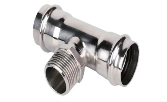 Тройник пресс из нерж.ст. 18 х 3/4"Н х 18 ZEISSLER (60/5)