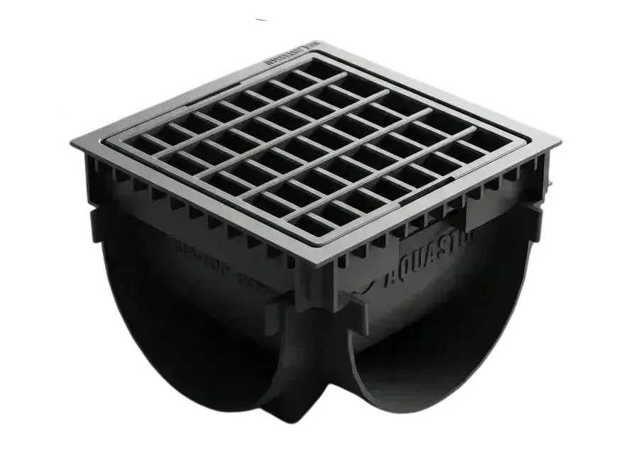 Поворот для лотков под 90° AQUA-TOP Series X с пластиковой решеткой (Д136хШ136хВ90) комплект 1шт