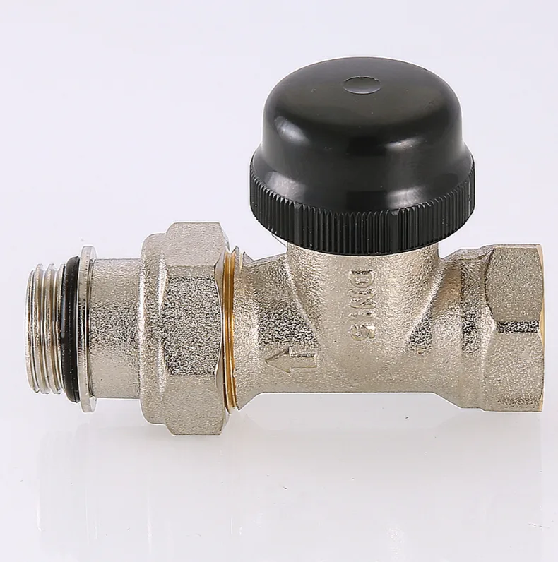 Клапан термостат. Valtec для радиат прямой 1/2 с преднастройкой (80/10)