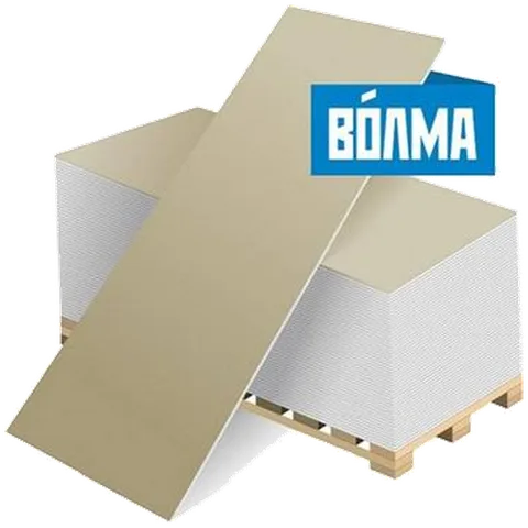 ВОЛМА Гипсокартон Потолок 9,5 мм  (1,2*2,5) (66 шт/пал)