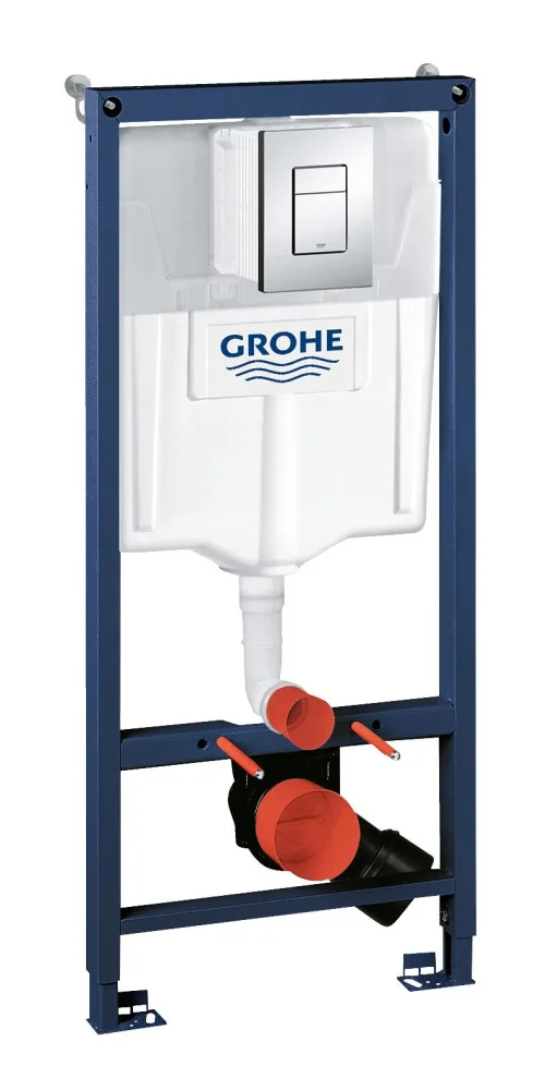 УЦЕНКА Инсталляц. сист д/унитаза GROHE Rapid 3в1 (ОРИГИНАЛ) (квадратная пневмо кнопка)